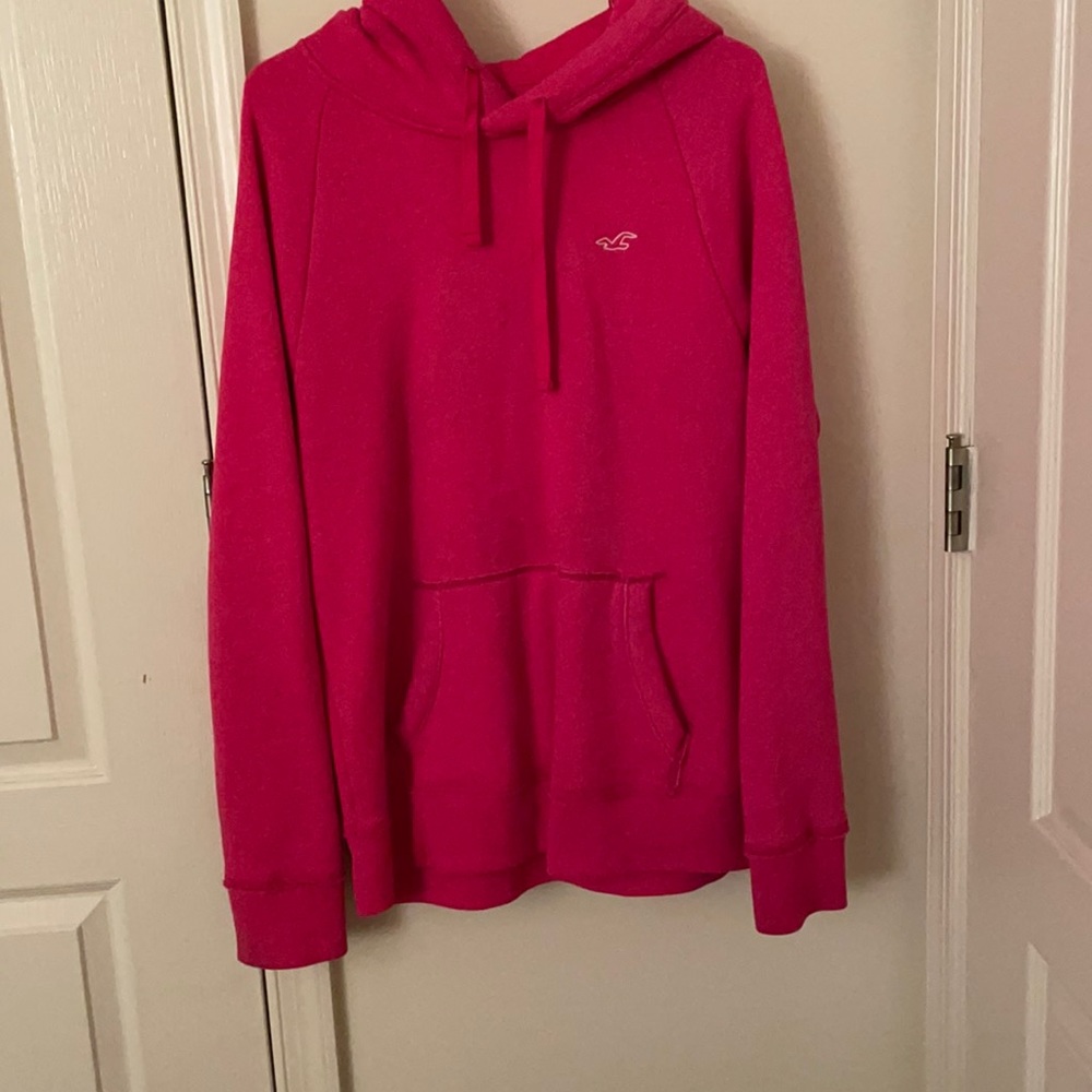 Pink Hollister hoodie